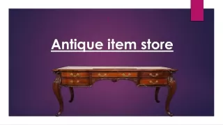 antique item store
