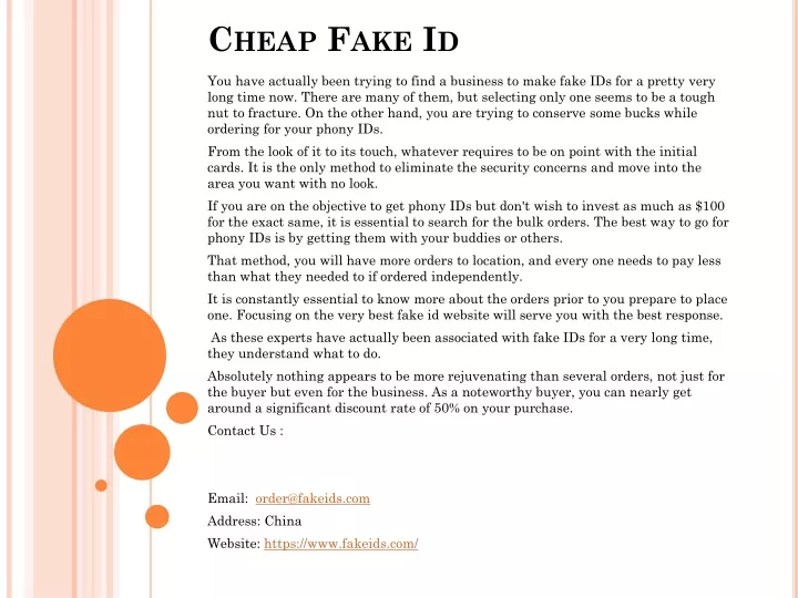 cheap fake id