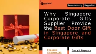 Why Singapore Corporate Gifts Supplier Provide the Best Door Gift in Singapore