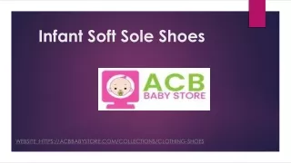 Infant Soft sole shoes