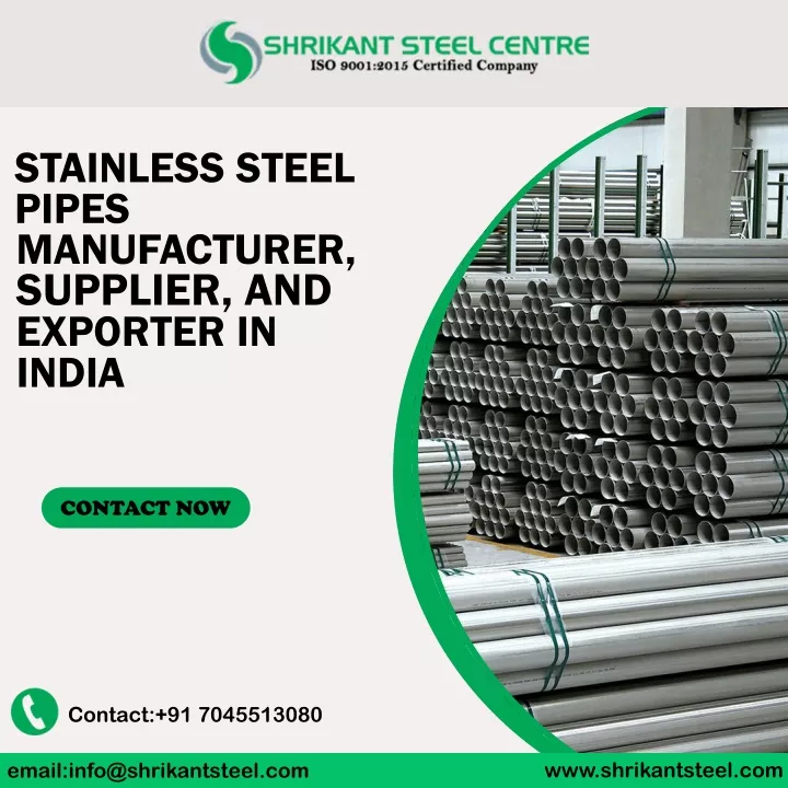 stainless steel pipes manufacturer supplier