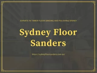 Sydney Floor Sanders
