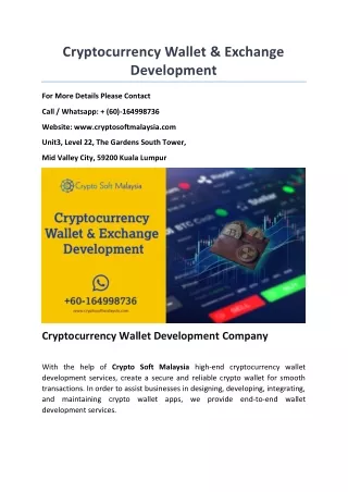 cryptocurrency wallet exchange development