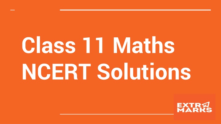 c lass 11 maths ncert solutions