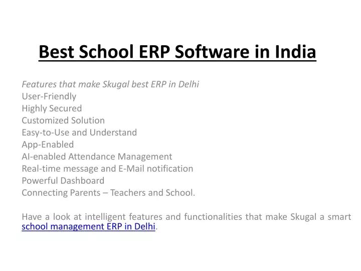 best school erp software in india