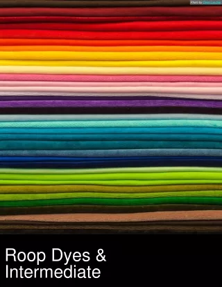 Leading Exporters of Reactive Dyes in India