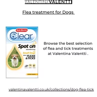 Flea treatment for Dogs