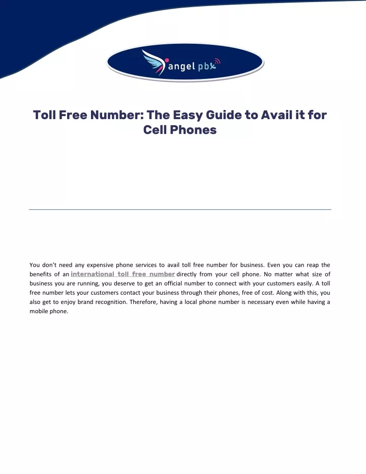 toll free number the easy guide to avail