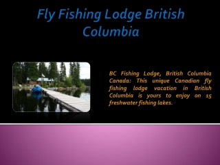 Fly Fishing Lodge in British Columbia