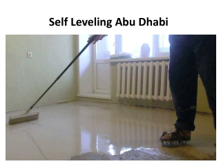 self leveling abu dhabi