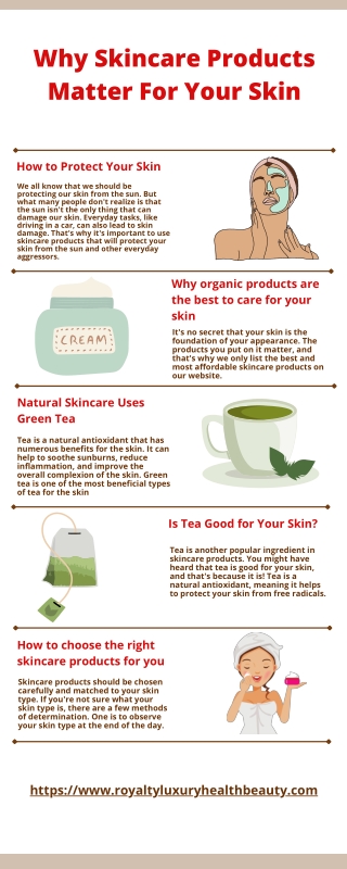 Why Skincare Products Matter For Your Skin