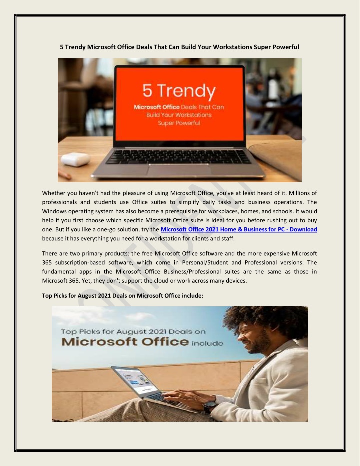 5 trendy microsoft office deals that can build