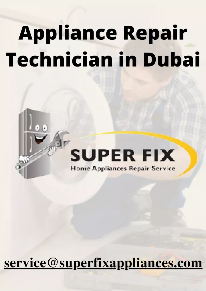appliance repair technician in dubai