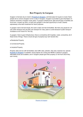 Best Property In Gurgaon