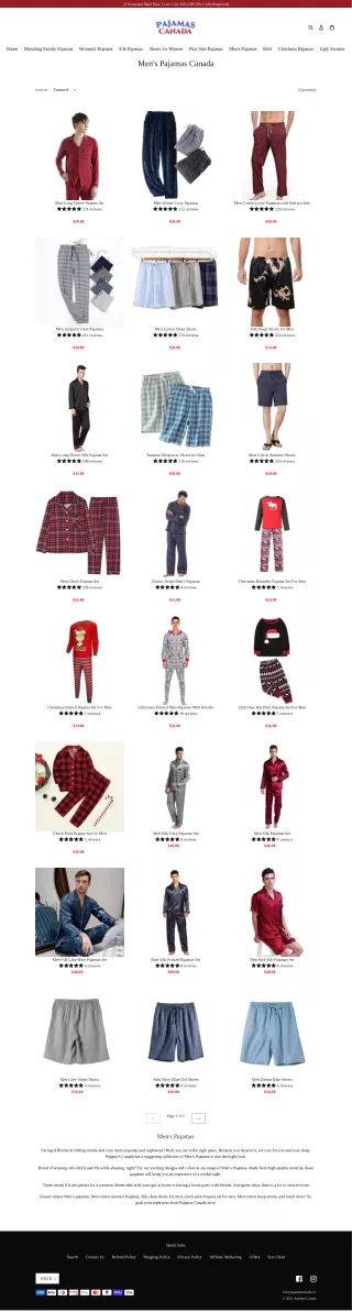 Christmas pajamas Canada