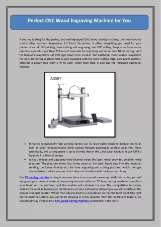 perfect cnc wood engraving machine for you