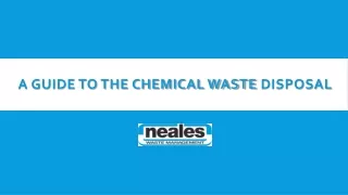 A Guide To The Chemical Waste Disposal