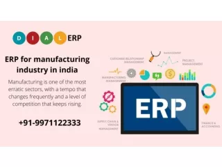 ERP for manufacturing industry in india