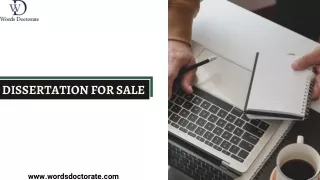 Dissertation For Sale - Words Doctorate