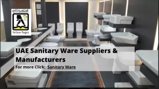 UAE Sanitary Ware Suppliers & Manufacturers