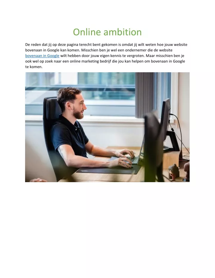 online ambition