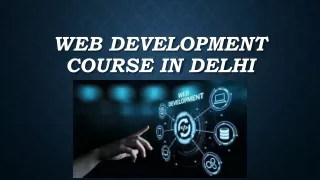 Web Development Course In Delhi