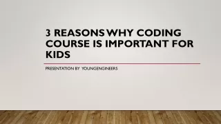 3 Reasons Why Coding Course is Important for Kids