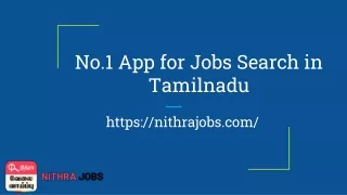 No.1 App for Jobs Search in Tamilnadu | Nithra Jobs