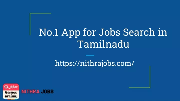 no 1 app for jobs search in tamilnadu
