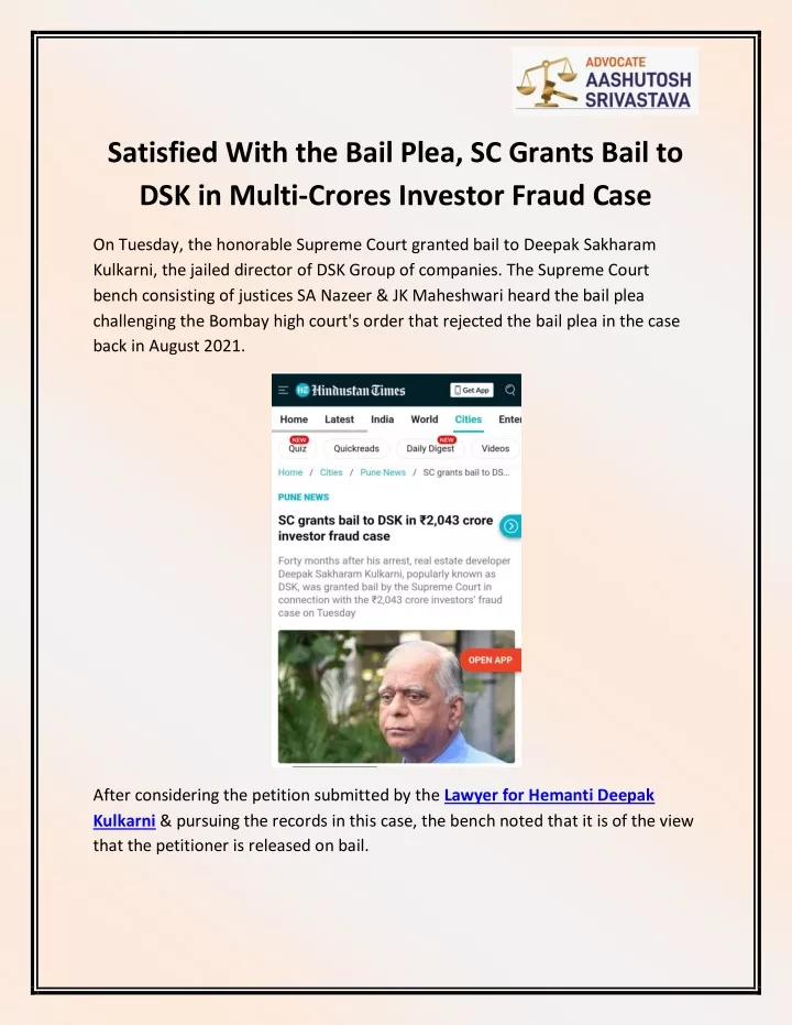 satisfied with the bail plea sc grants bail