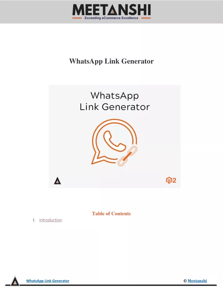 whatsapp link generator