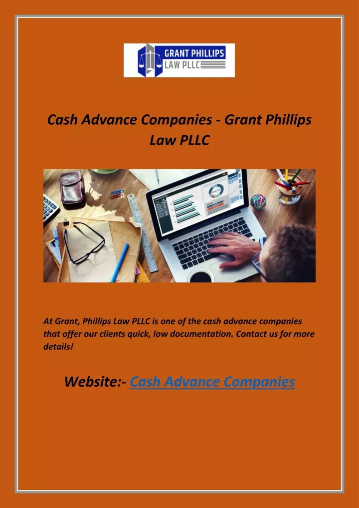 cash advance companies grant phillips law pllc