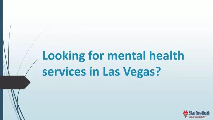 looking for mental health services in las vegas