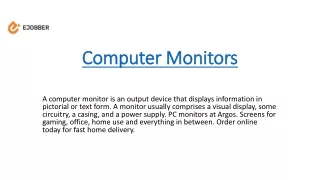 computer monitors
