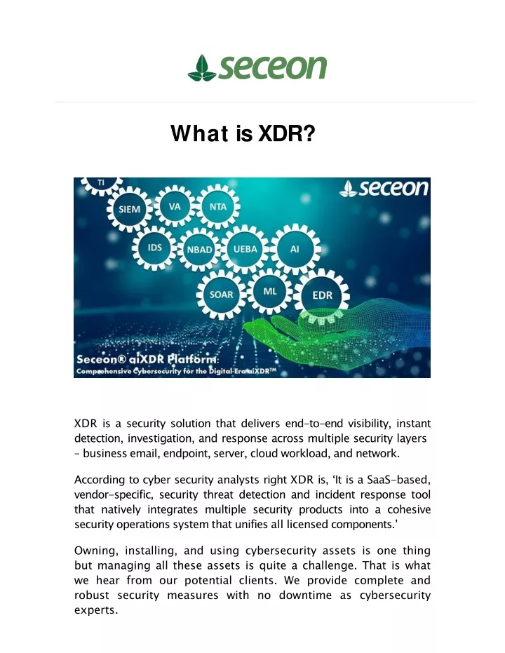 what is xdr