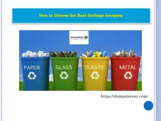 how to choose the best garbage company