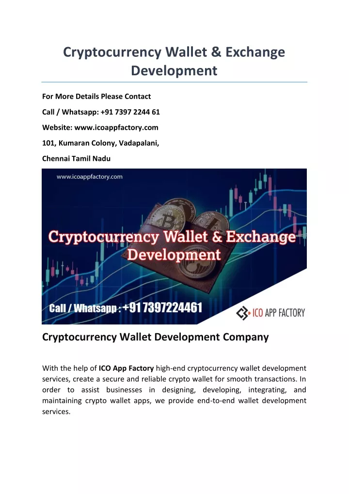 cryptocurrency wallet exchange development