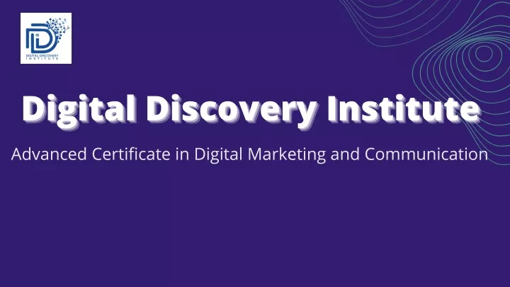 digital discovery institute digital discovery