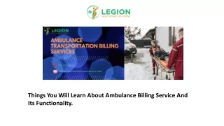 things you will learn about ambulance billing