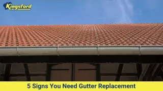 5 Signs You Need Gutter Replacement