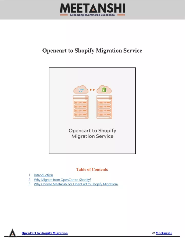 opencart to shopify migration service