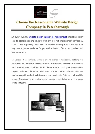 choose the reasonable website design company