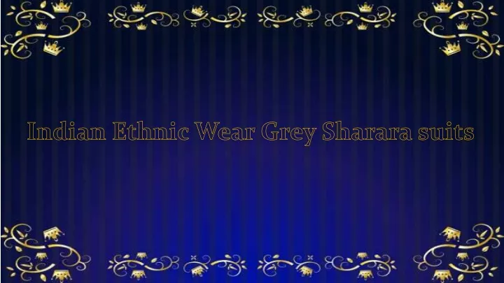 indian ethnic wear grey sharara suits