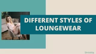 Different Types Of Loungewear Styles