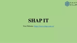 SHAP IT,  Best SAP ERP Specialists in Saudi Arabia