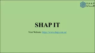 SHAP IT,  Best SAP ERP Specialists in Saudi Arabia