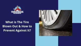 what is the tire blown out how to prevent against