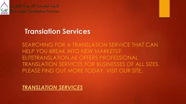 translation services