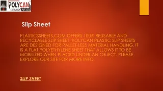 slip sheet