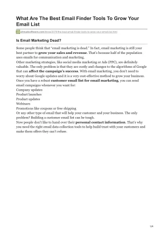 what are the best email finder tools to grow your